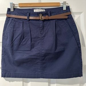 H&M Navy Blue Mini Skirt